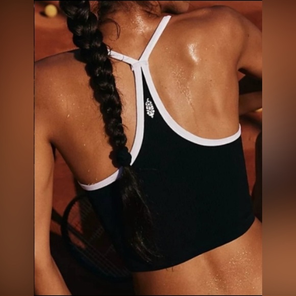 NWOT Free People Movement Happiness Runs Sweetheart Colorblock Tank Size M/L - Picture 2 of 5